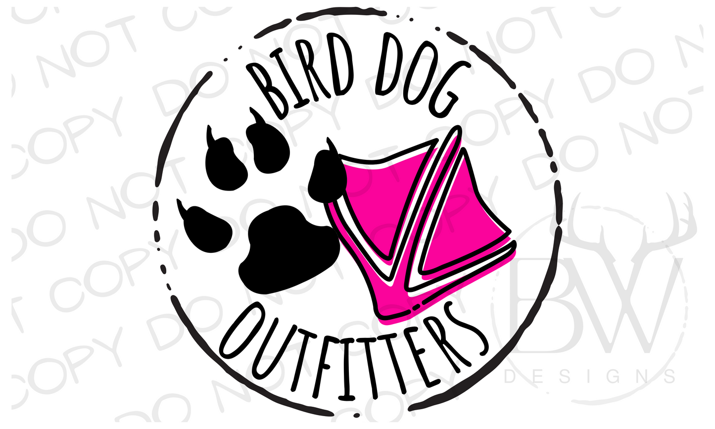 Bird Dog Outfitters Logo Duck Hunting Digital Download PNG