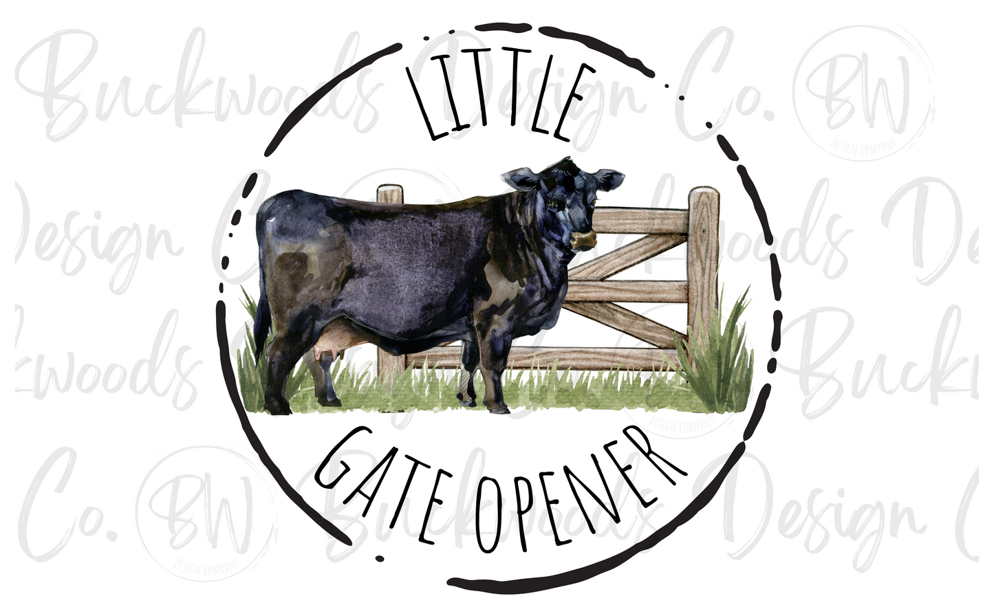 Little Gate Opener Cattle Rancher Digital Download PNG