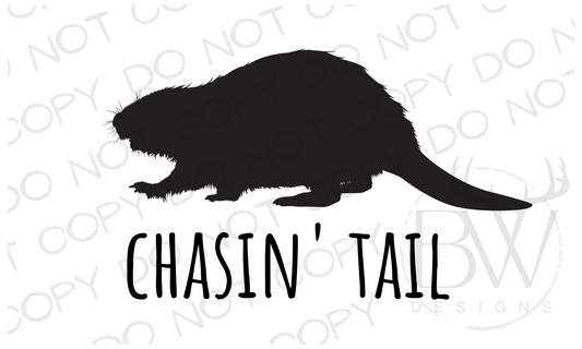 Chasin' Tail Beaver Hunting Digital Download PNG