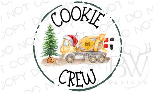 Cookie Crew Christmas Construction Digital Download PNG