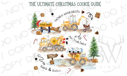 The Ultimate Christmas Cookie Guide Christmas Construction Digital Download PNG