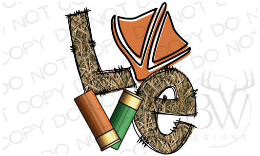 LOVE Duck Hunting Digital Download PNG