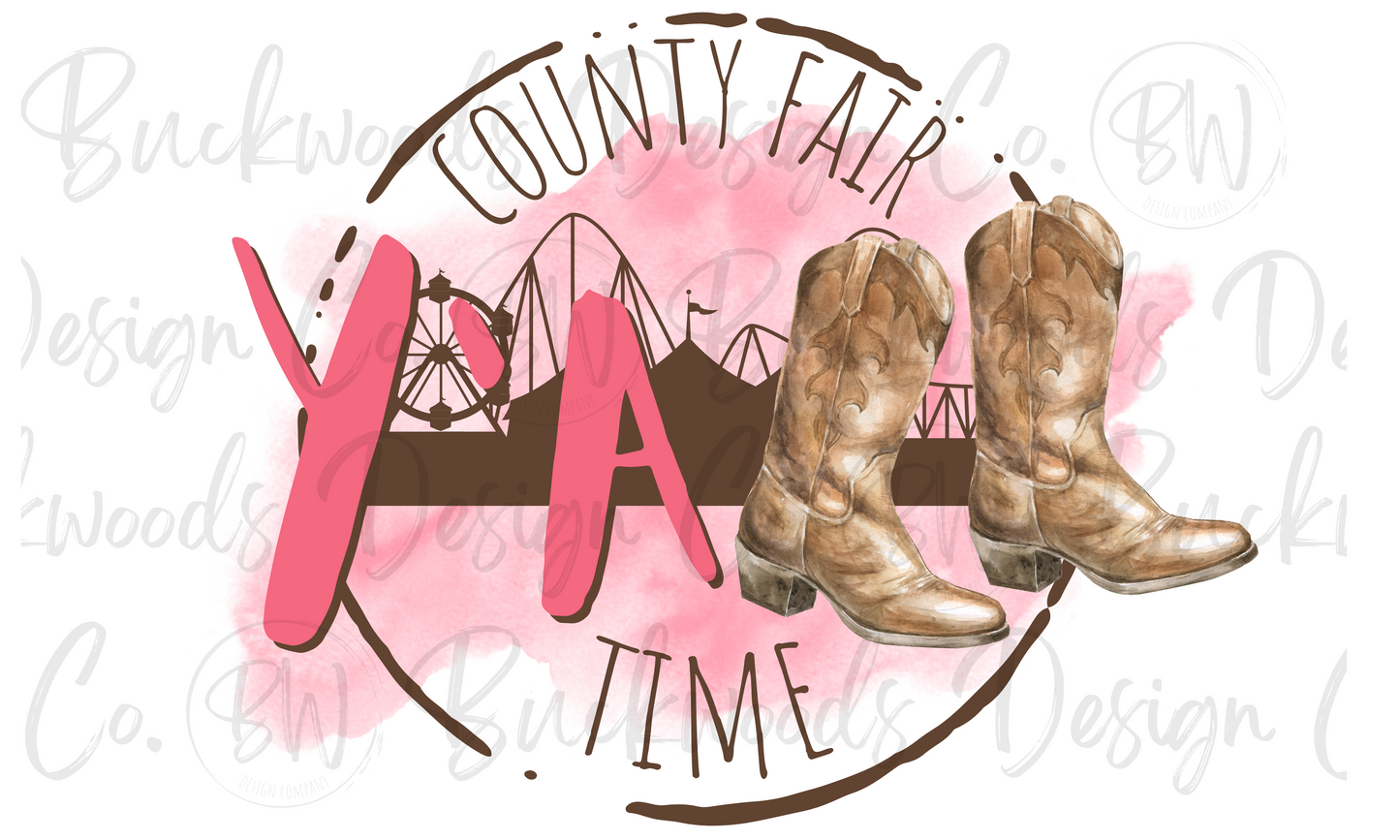 County Fair Y'all Digital Download PNG