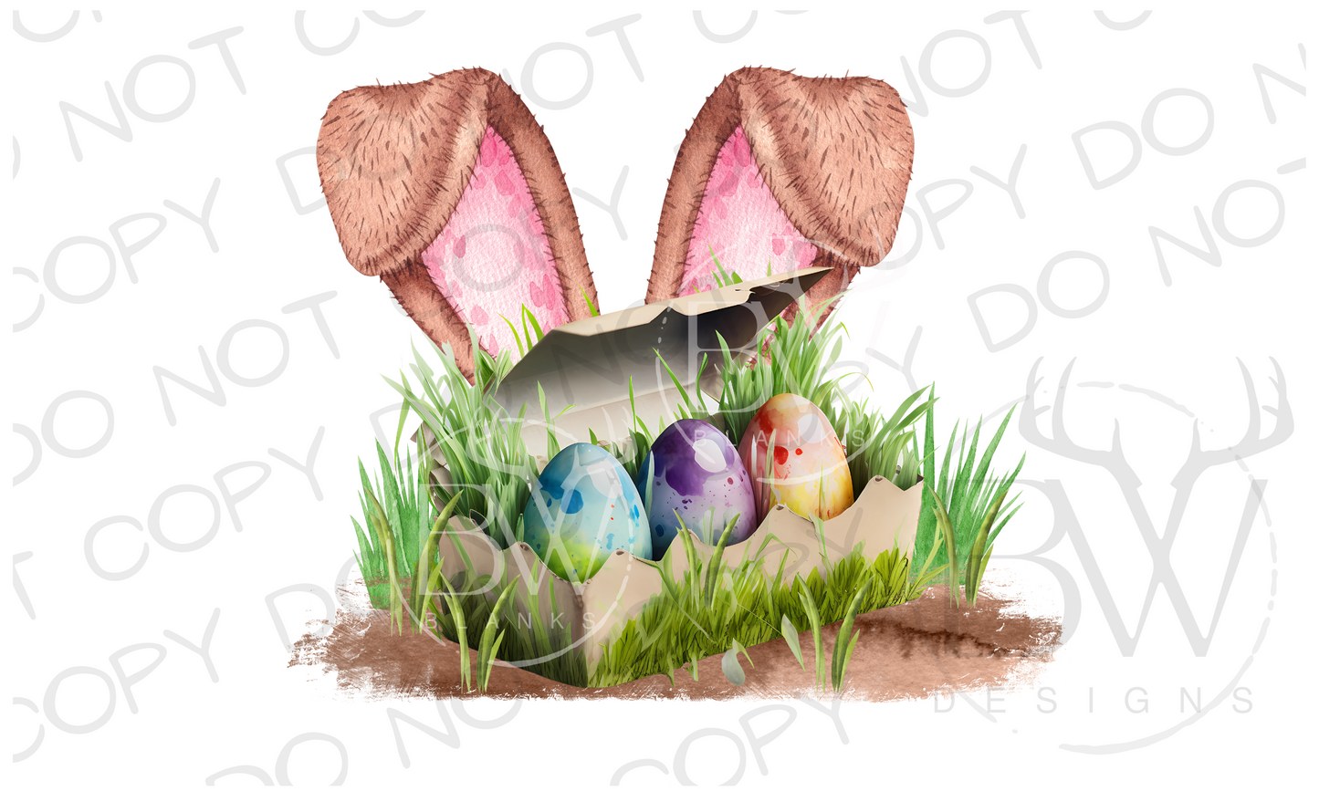 Easter Egg Carton Easter Digital Download PNG