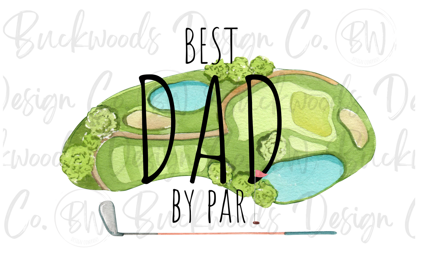 Best Dad by Par Digital Download PNG