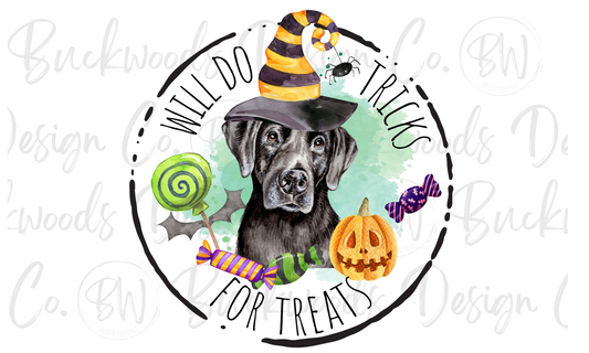 Will Do Tricks For Treats Halloween Digital Download PNG