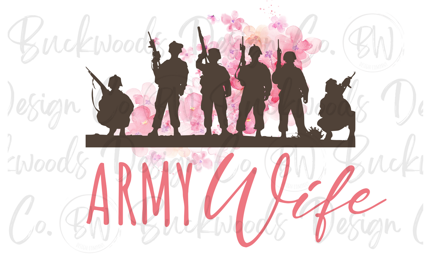 Army Wife Digital Download PNG