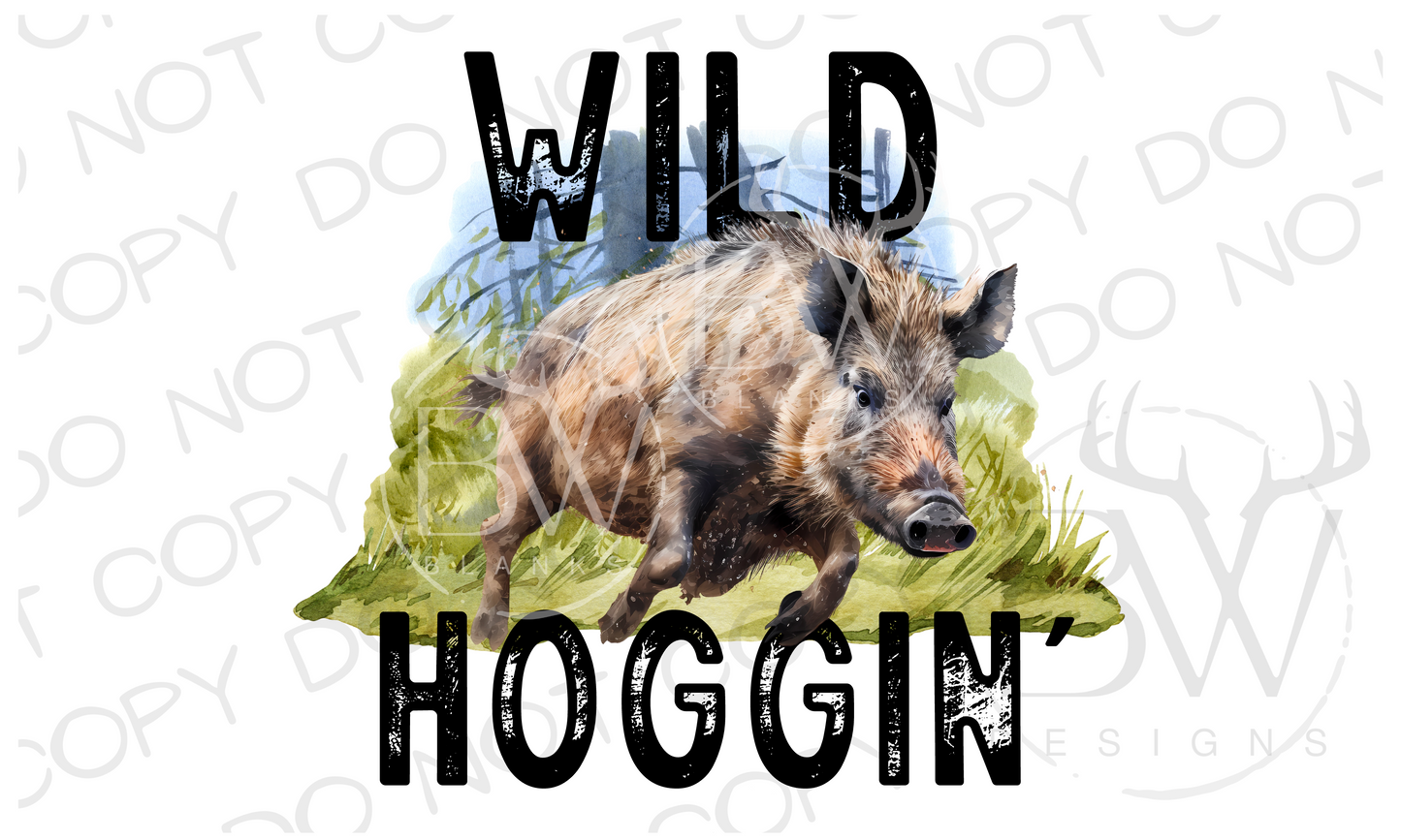 Wild Hoggin' Hog Hunter Digital Download PNG