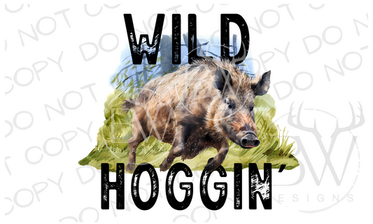 Wild Hoggin' Hog Hunter Digital Download PNG