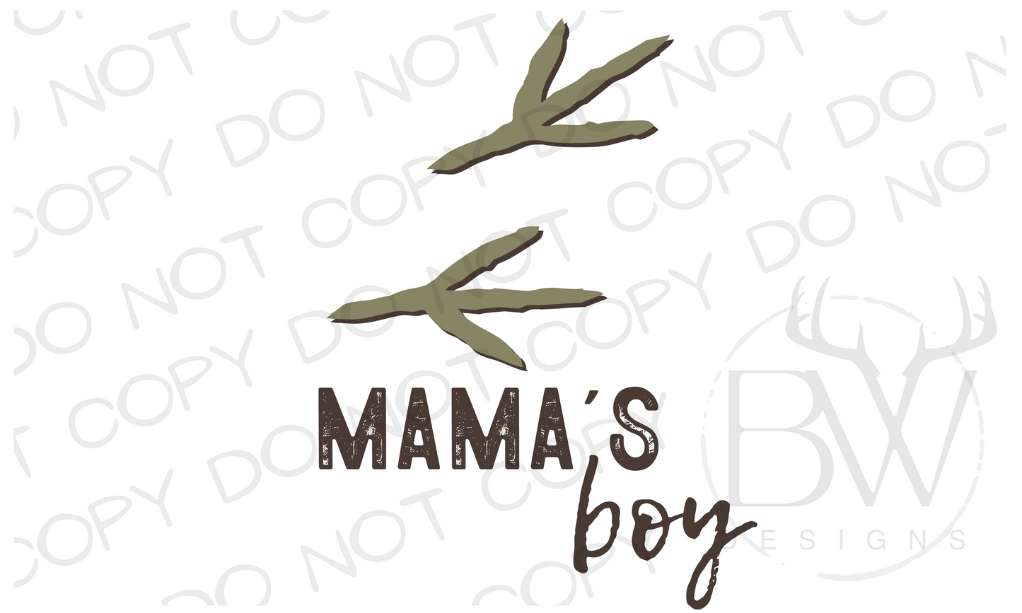 Mama's Boy Turkey Hunting Digital Download PNG