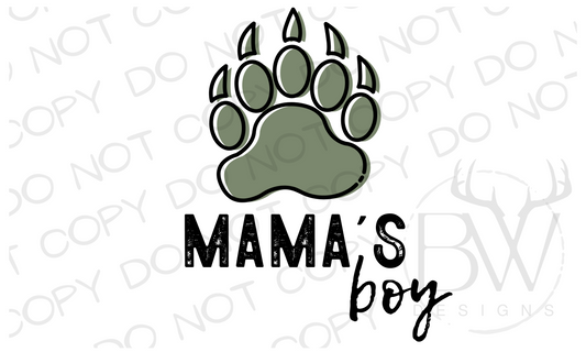 Mama's Boy Bear Hunting Digital Download PNG