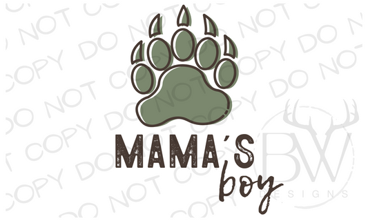 Mama's Boy Bear Hunting Digital Download PNG