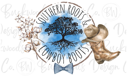 Southern Roots & Cowboy Boots Digital Download PNG