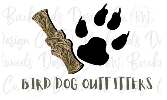 Bird Dog Outfitters Logo Duck Hunting Digital Download PNG