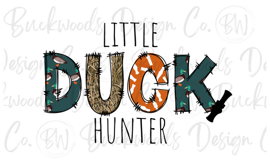 Little Duck Hunter Duck Hunting Digital Download PNG