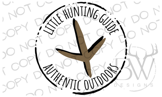 Little Hunting Guide Turkey Hunting Digital Download PNG