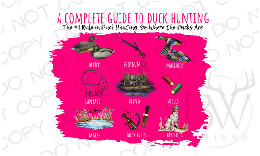 A Complete Guide to Duck Hunting Digital Download PNG