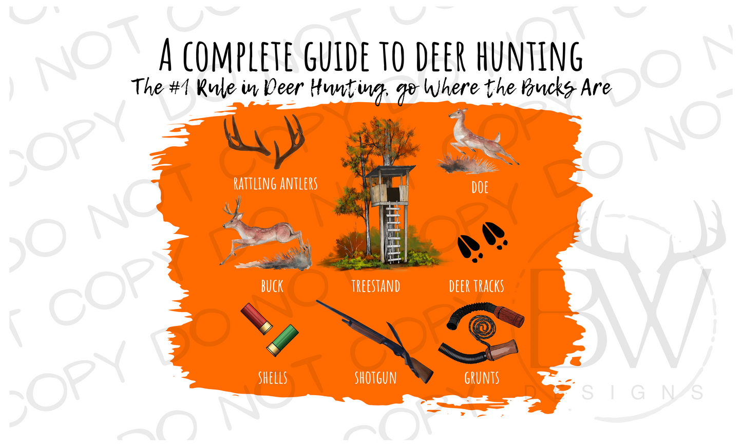 A Complete Guide to Deer Hunting Digital Download PNG