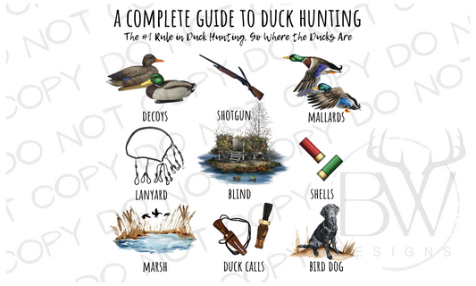 Copy of A Complete Guide to Duck Hunting Digital Download PNG