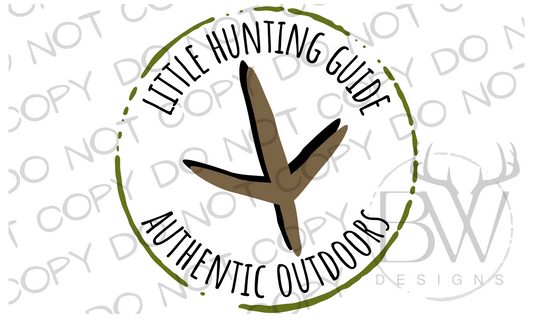 Little Hunting Guide Turkey Hunting Digital Download PNG