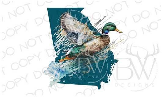 Georgia Duck Hunting Digital Download PNG