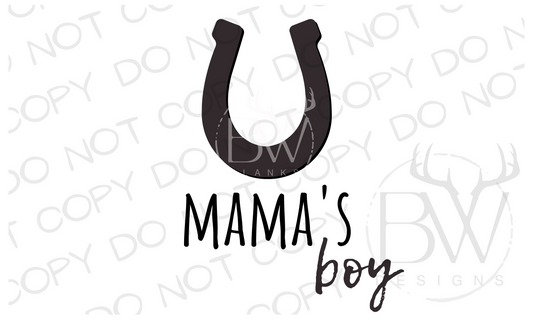 Mama's Boy Horse Farm Digital Download PNG