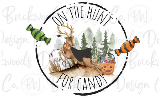 Deer Hunting Halloween Digital Download PNG
