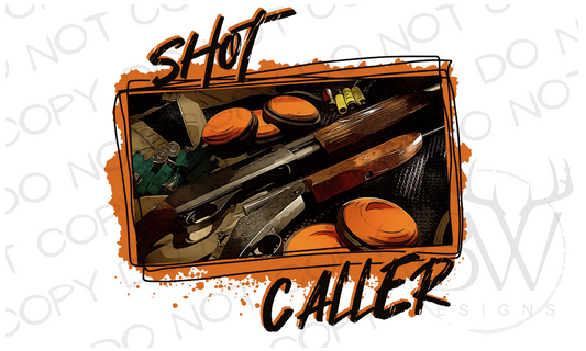 Shot Caller Clay Pigeons Hunting Digital Download PNG