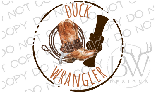 Duck Wrangler Duck Hunting Digital Download PNG