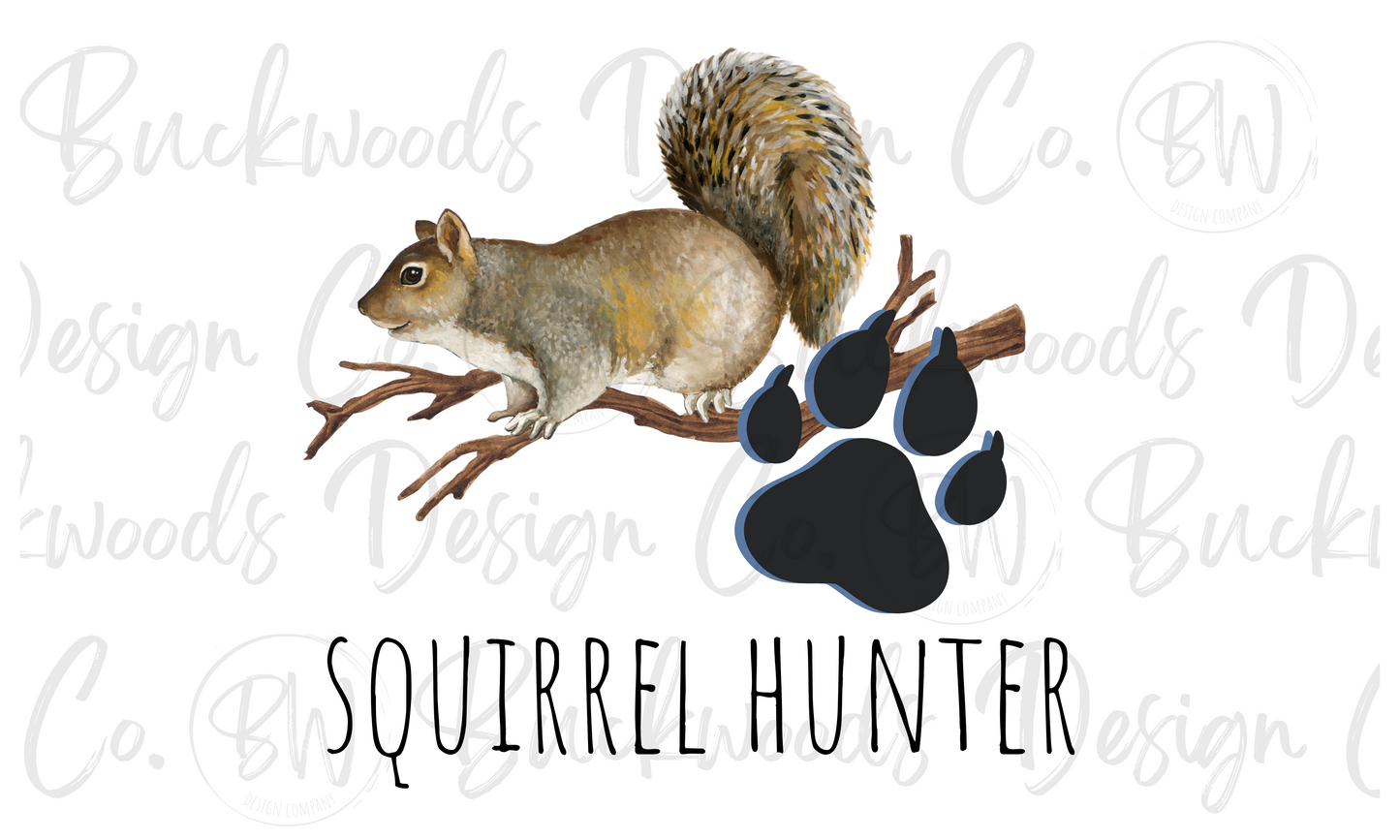 Squirrel Hunter Digital Download PNG