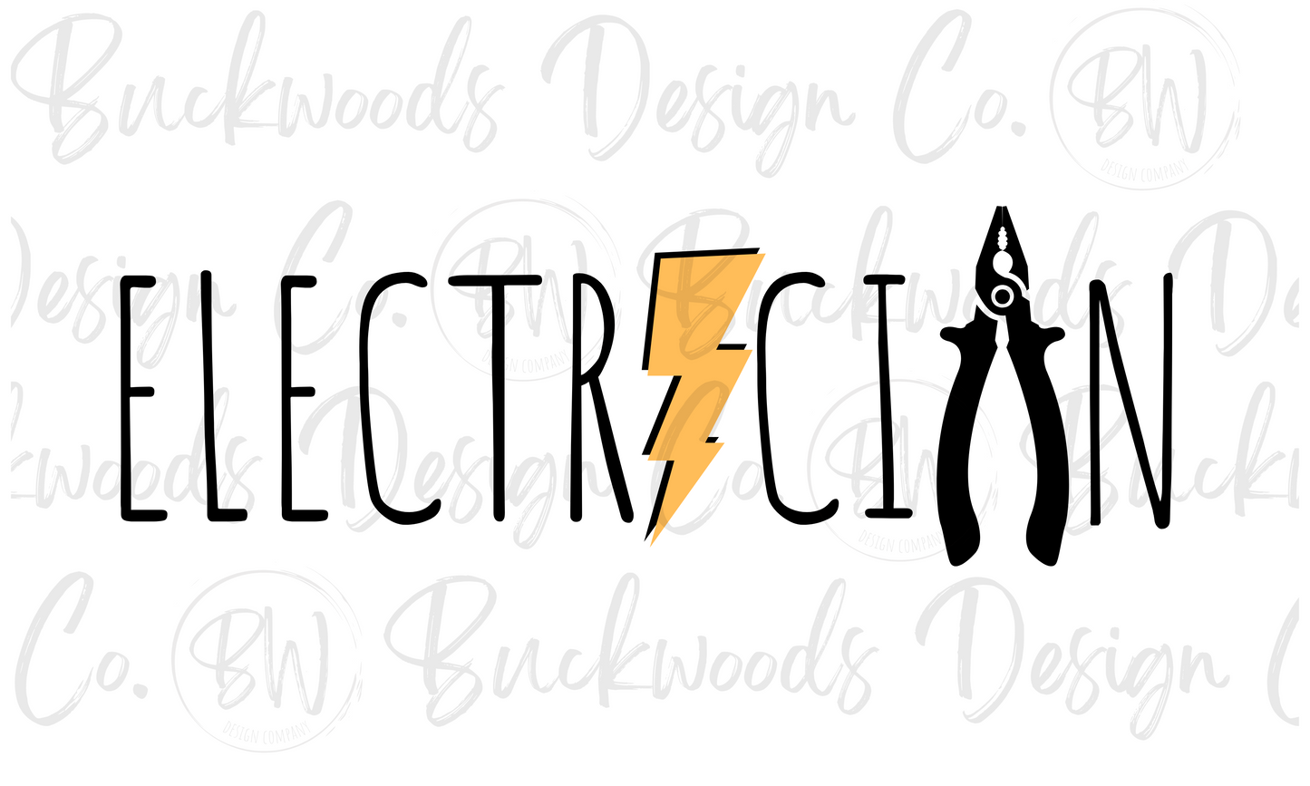 Electrician Digital Download PNG