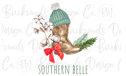 Southern Belle Southern Christmas Digital Download PNG