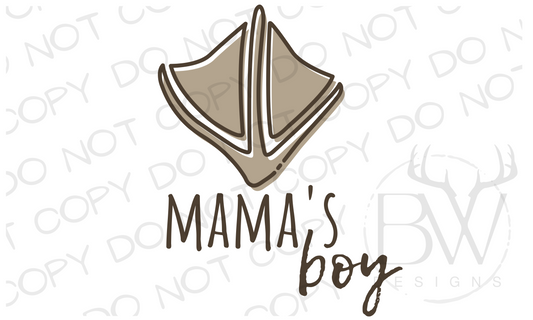 Mama's Boy Duck Hunting Digital Download PNG