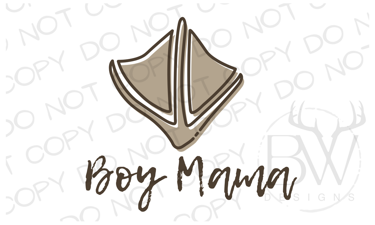 Boy Mama Duck Hunting Digital Download PNG