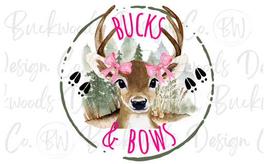 Bucks & Bows Deer Hunting Digital Download PNG